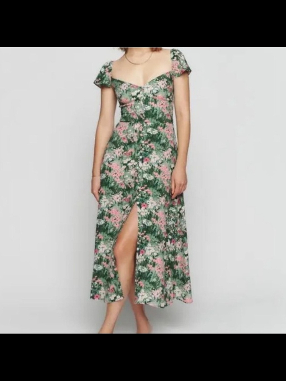 Nwt Reformation Baxley Midi Dress Size 12